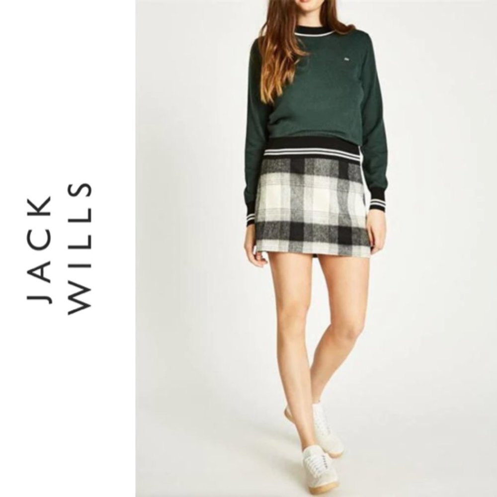 Jack Wills FARLETON A-LINE MINI SKIRT Sz 4